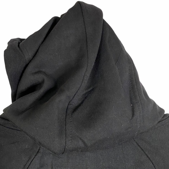 DOTA 2 Black Cowl Neck Hoodie Sweater Long Raglan Sleeves Thumb Holes Small - Picture 11 of 14